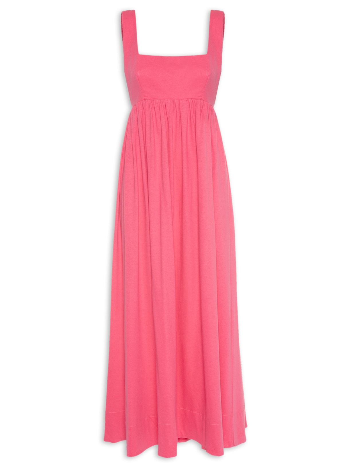 Vestido Decote Quadrado Paper - Rosa