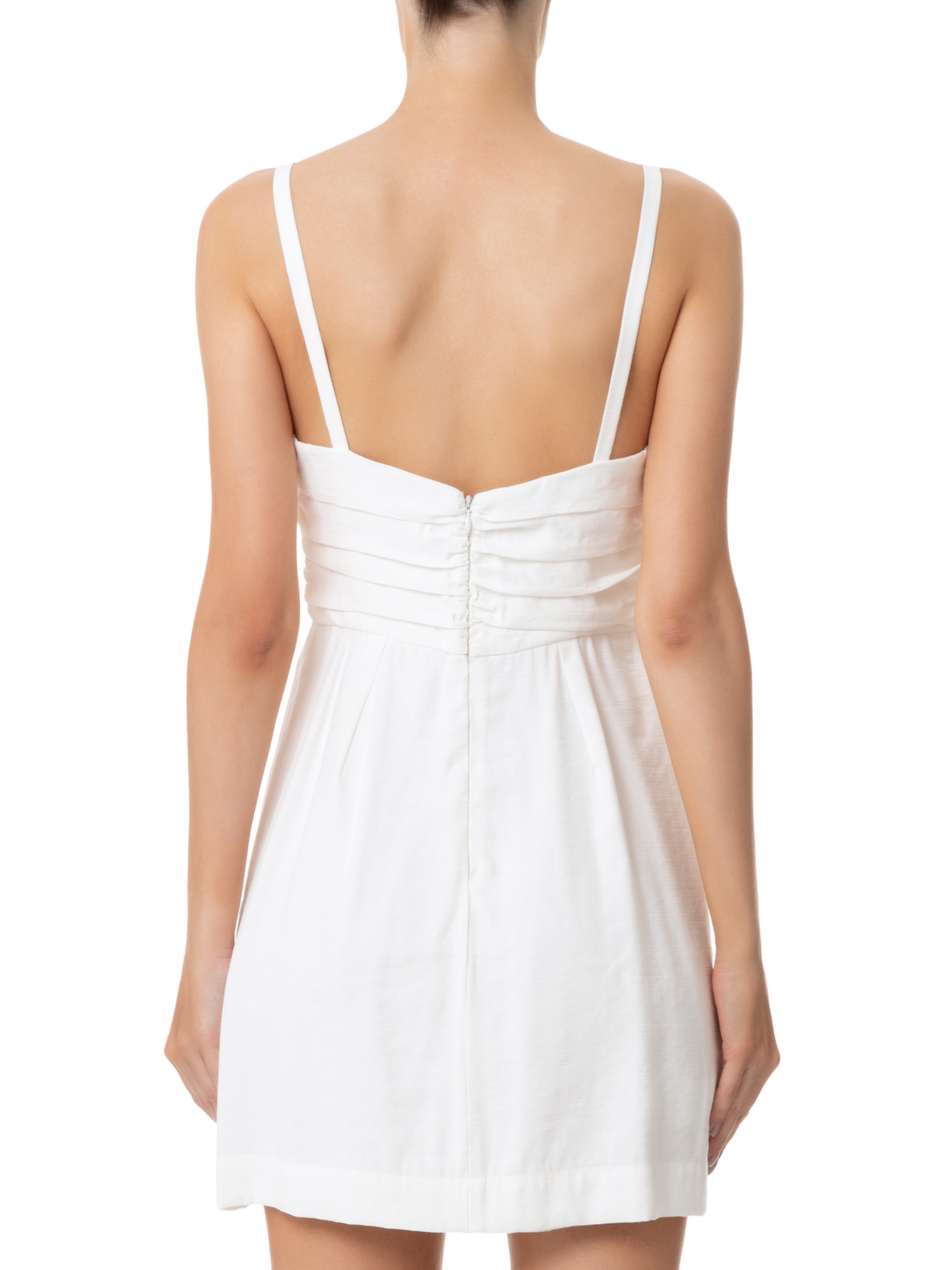 Vestido Decote Vazado Off White Dress To