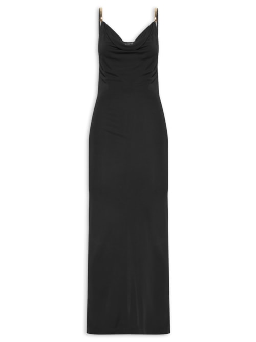Vestido Degagê Jersey - Preto
