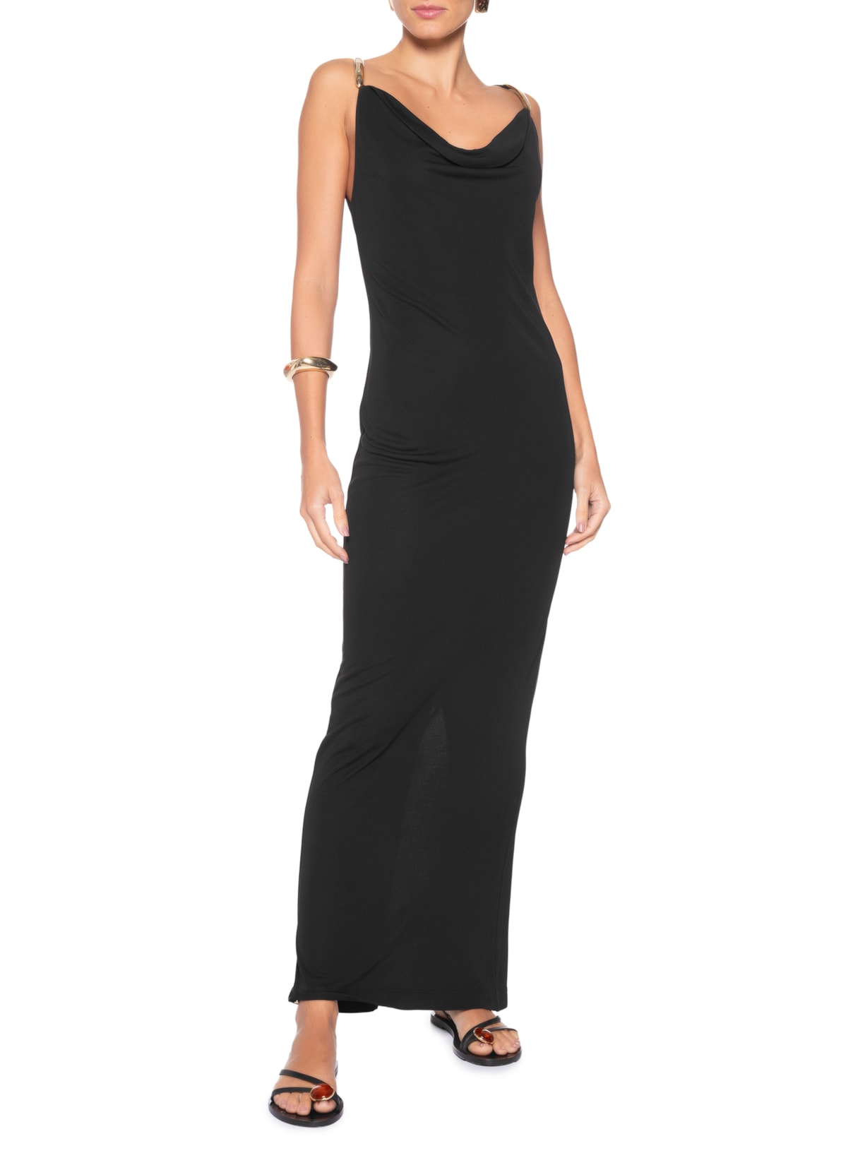 Vestido Degagê Jersey Preto Lenny Niemeyer