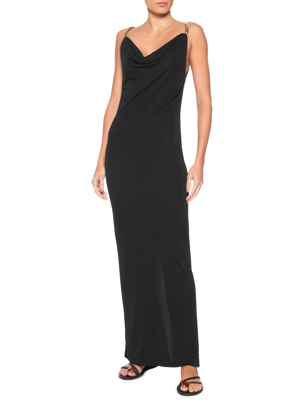 Vestido Degagê Jersey Preto Lenny Niemeyer