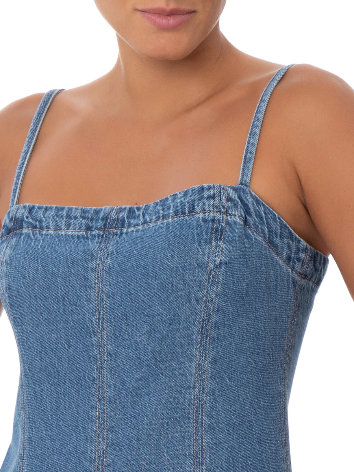 Vestido Denim Godet Azul Levi's
