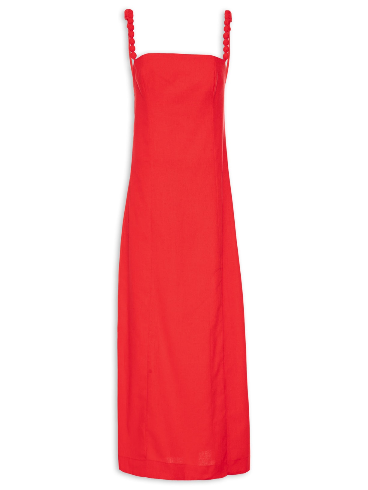 Vestido Detalhe Alça - Vermelho