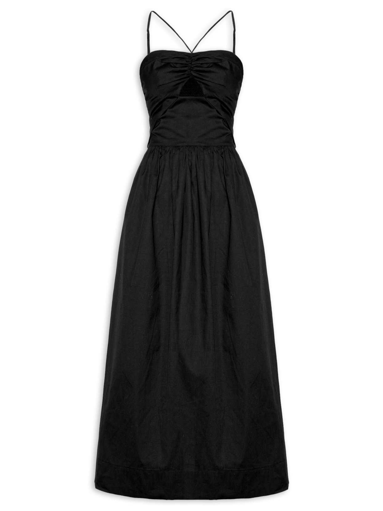 Vestido Detalhe Amarração - Preto