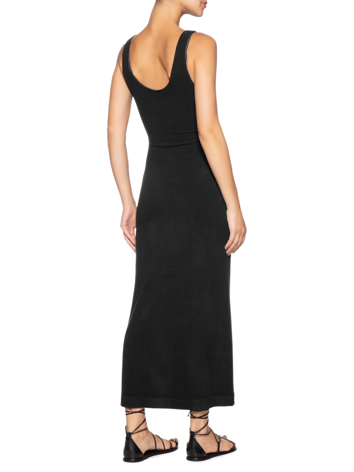 Vestido Detalhe Busto Preto Farm