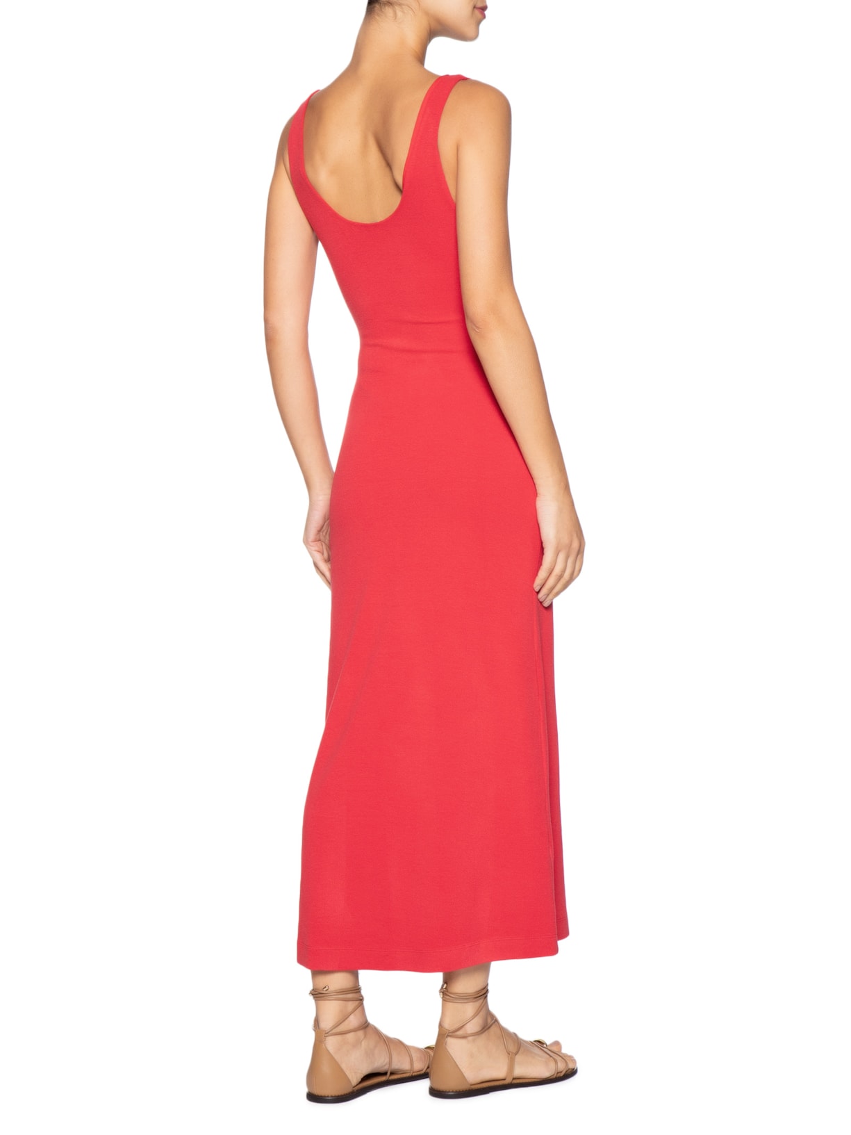 Vestido Detalhe Busto Vermelho Farm