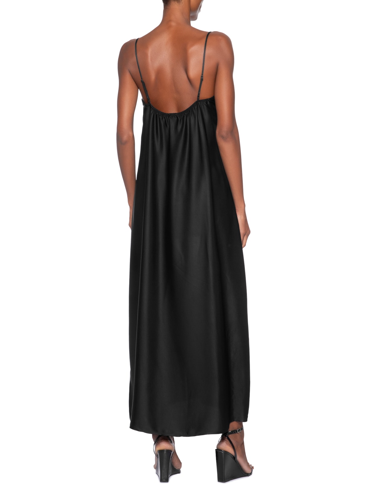 Vestido Detalhe Renda Preto Forum