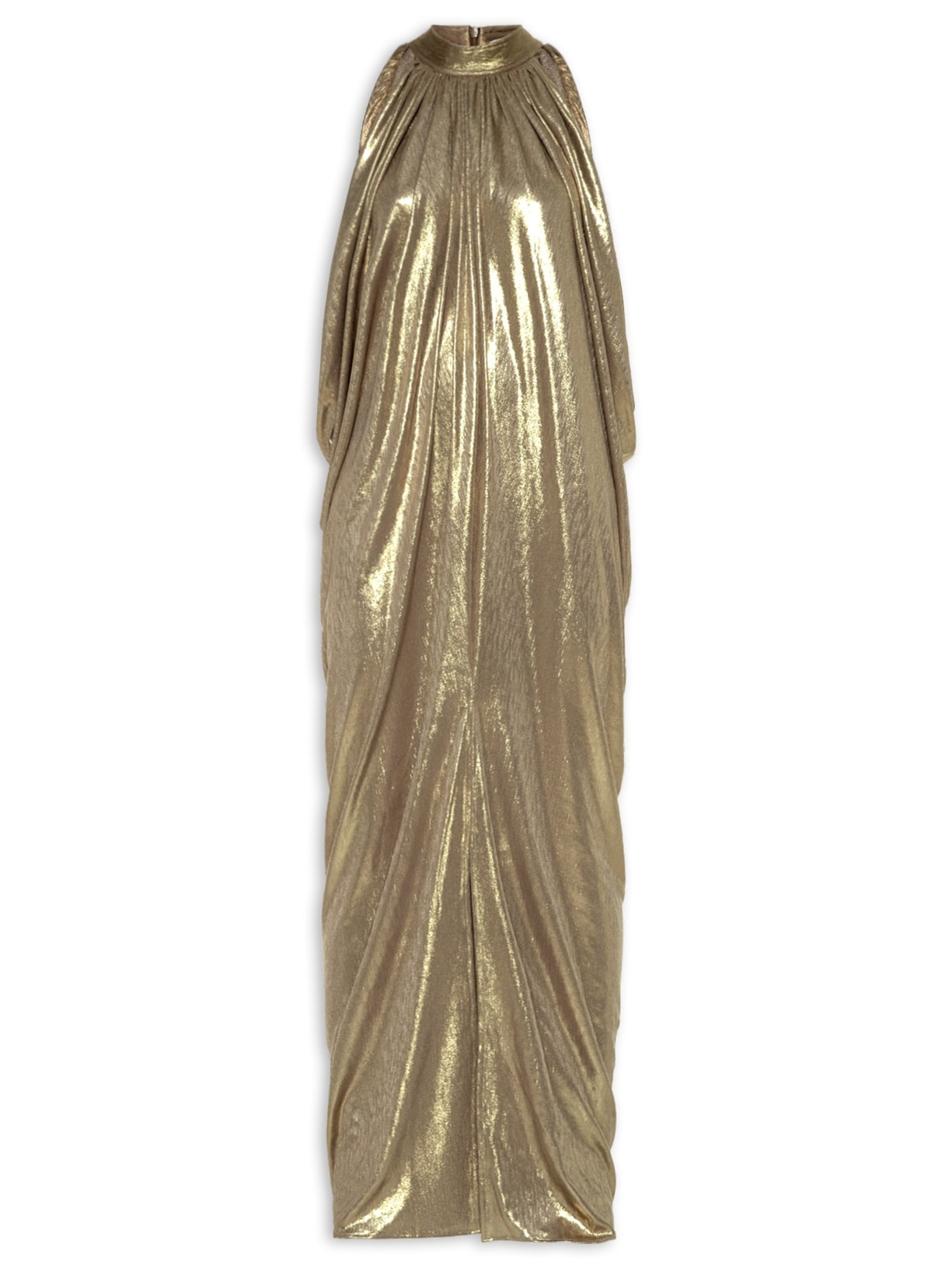 Vestido Drapeado - Dourado