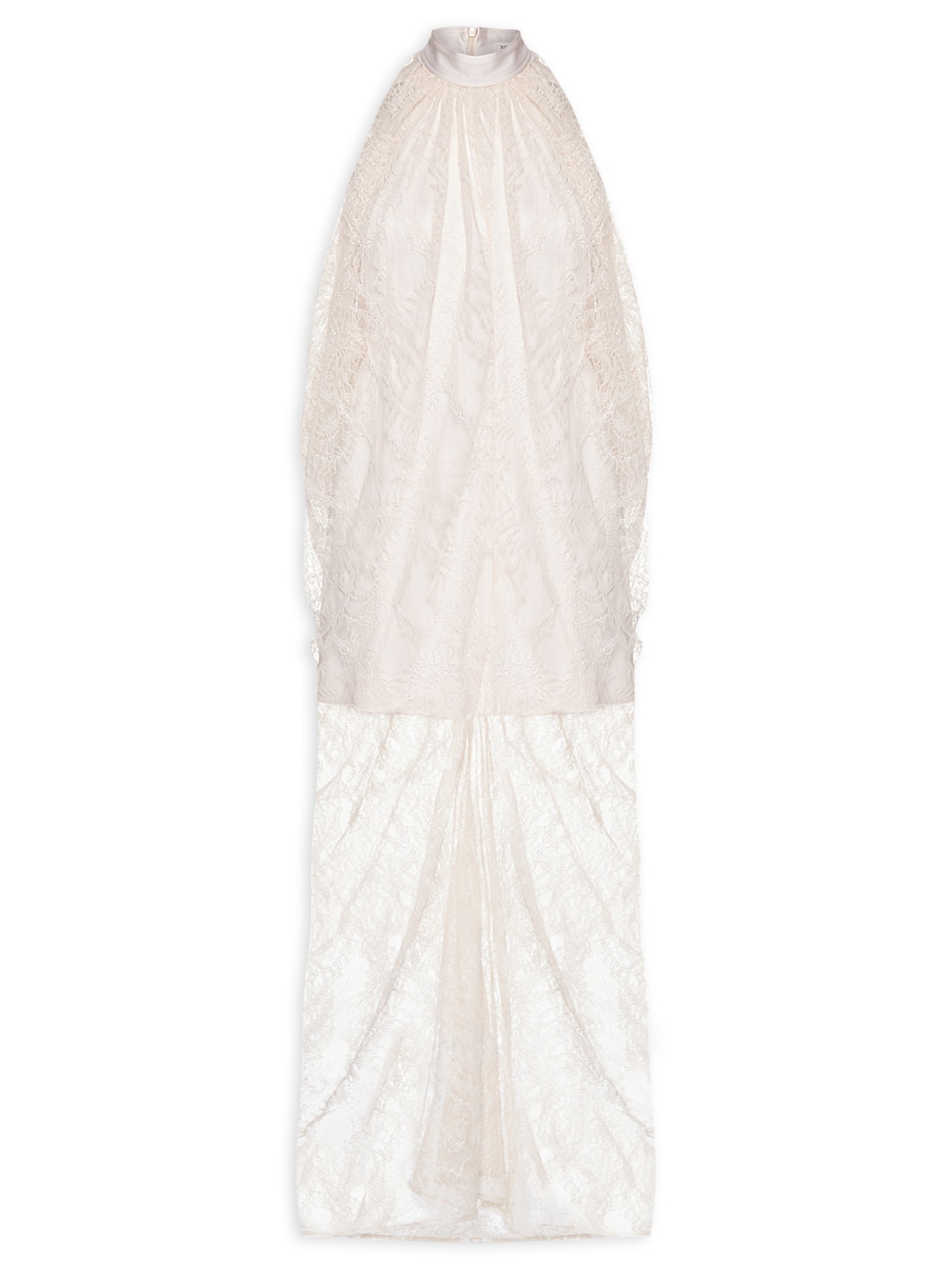 Vestido Drapeado Gola - Branco