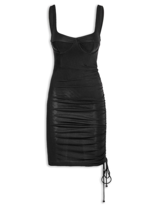 Vestido Drapped Black - Preto