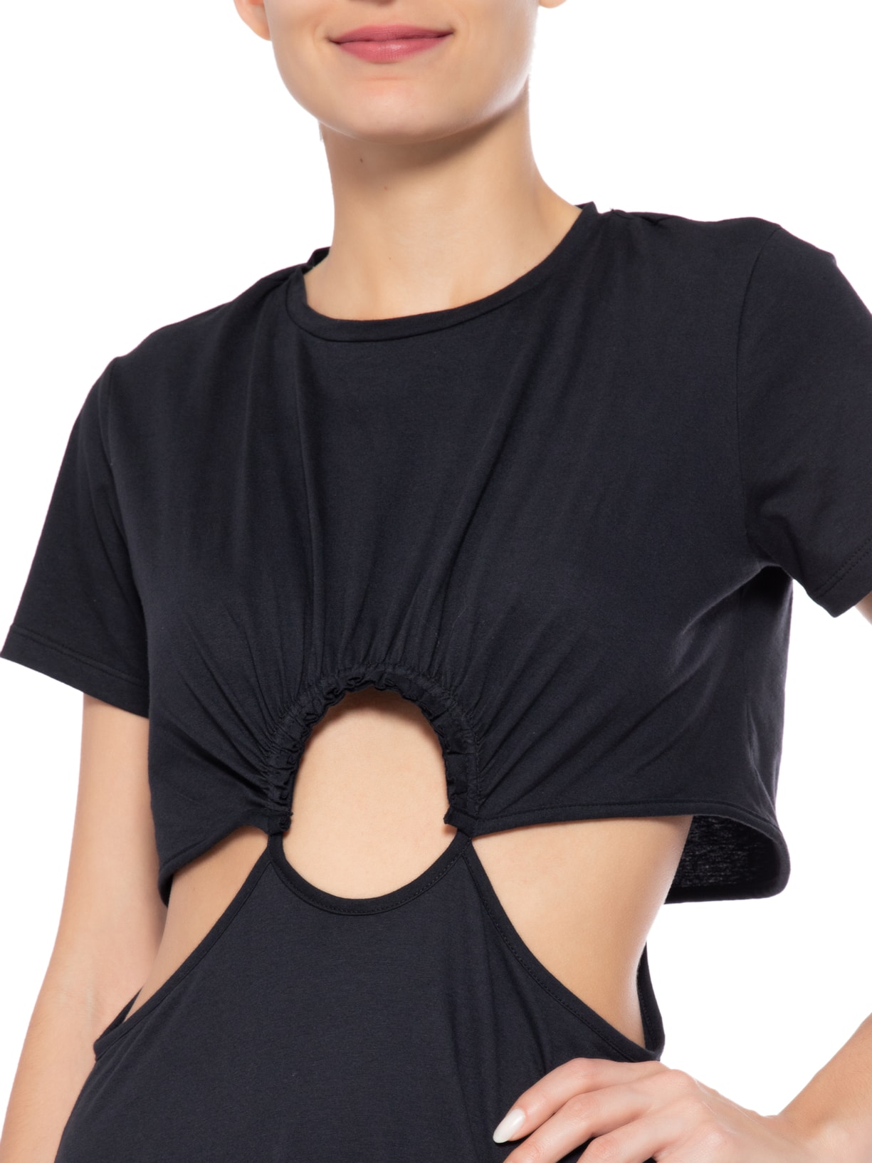 Vestido Dress Malha Villi Preto Paula Raia