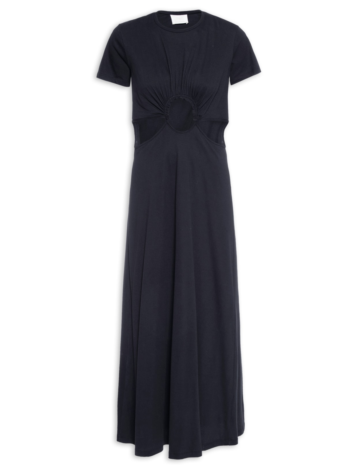 Vestido Dress Malha Villi Preto Paula Raia