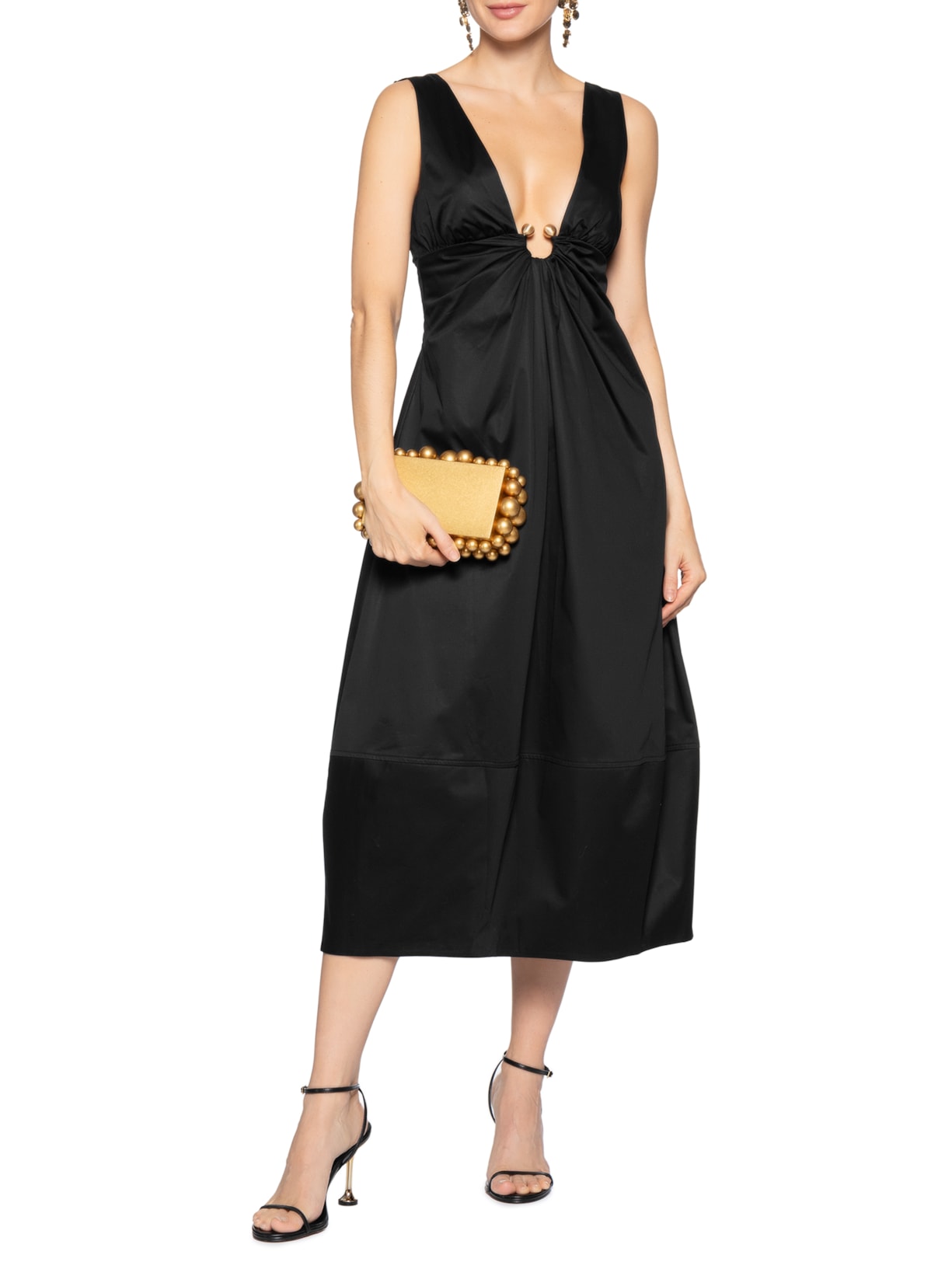Vestido Ebisu Preto Cult Gaia