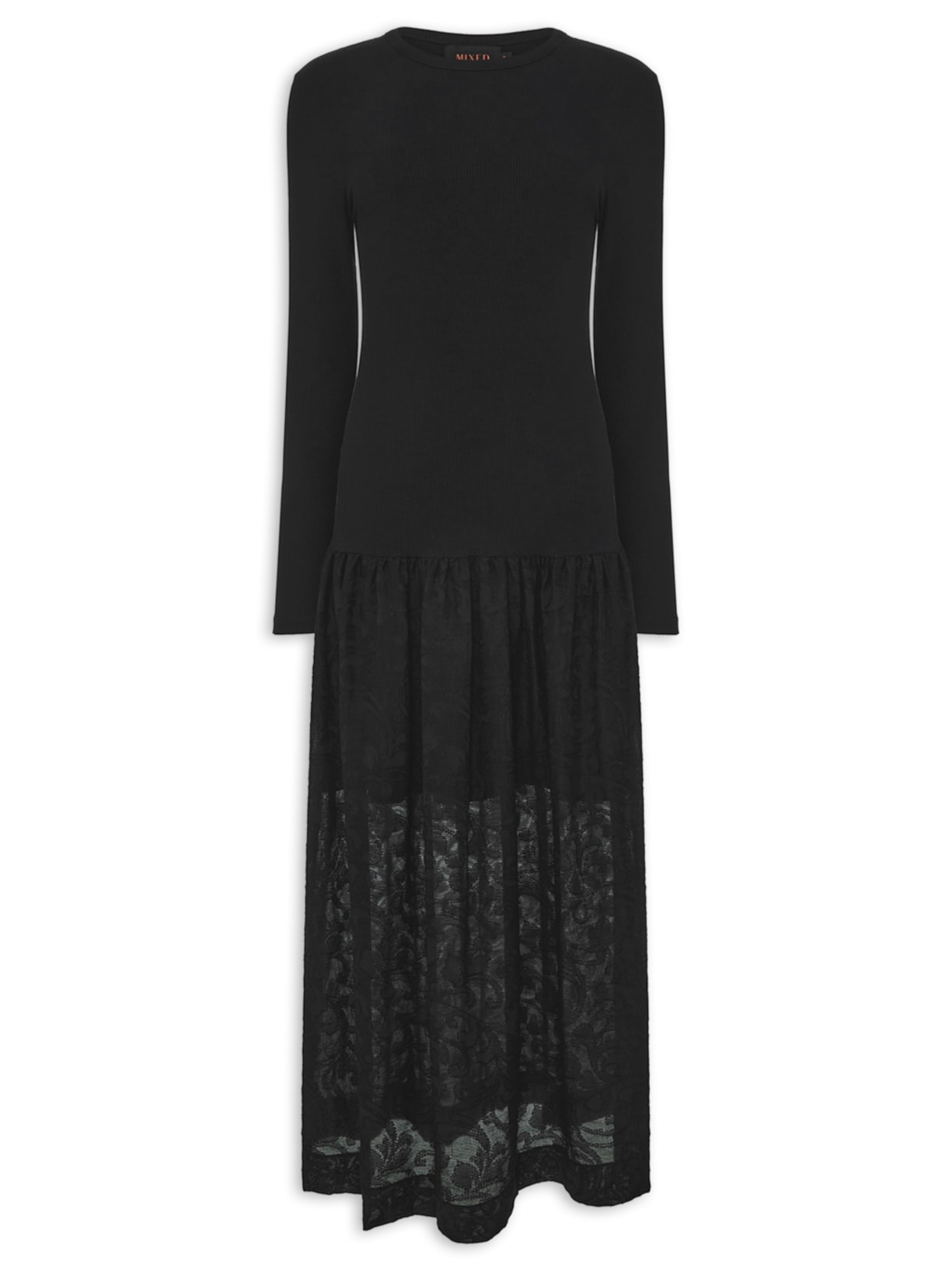 Vestido Elis V27 Preto Mixed