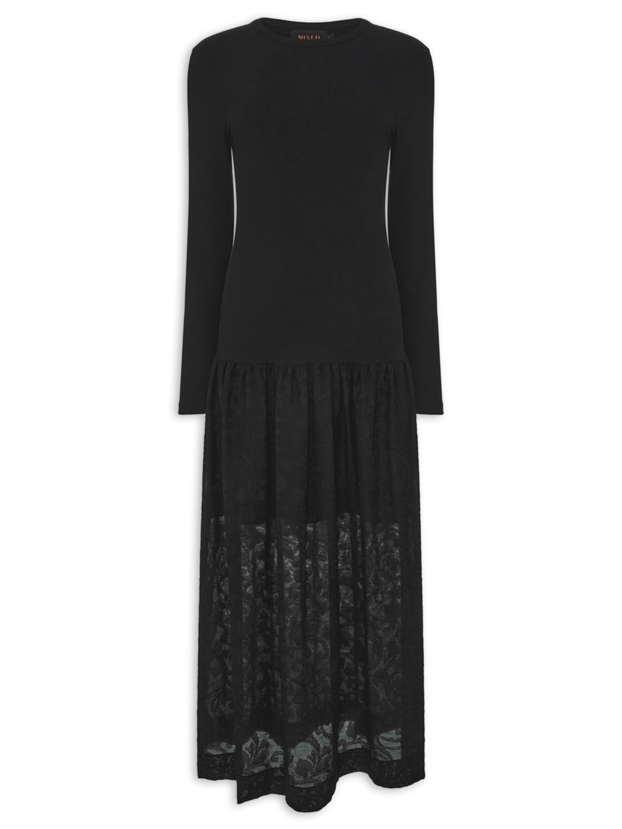 Vestido Elis V27 Preto Mixed
