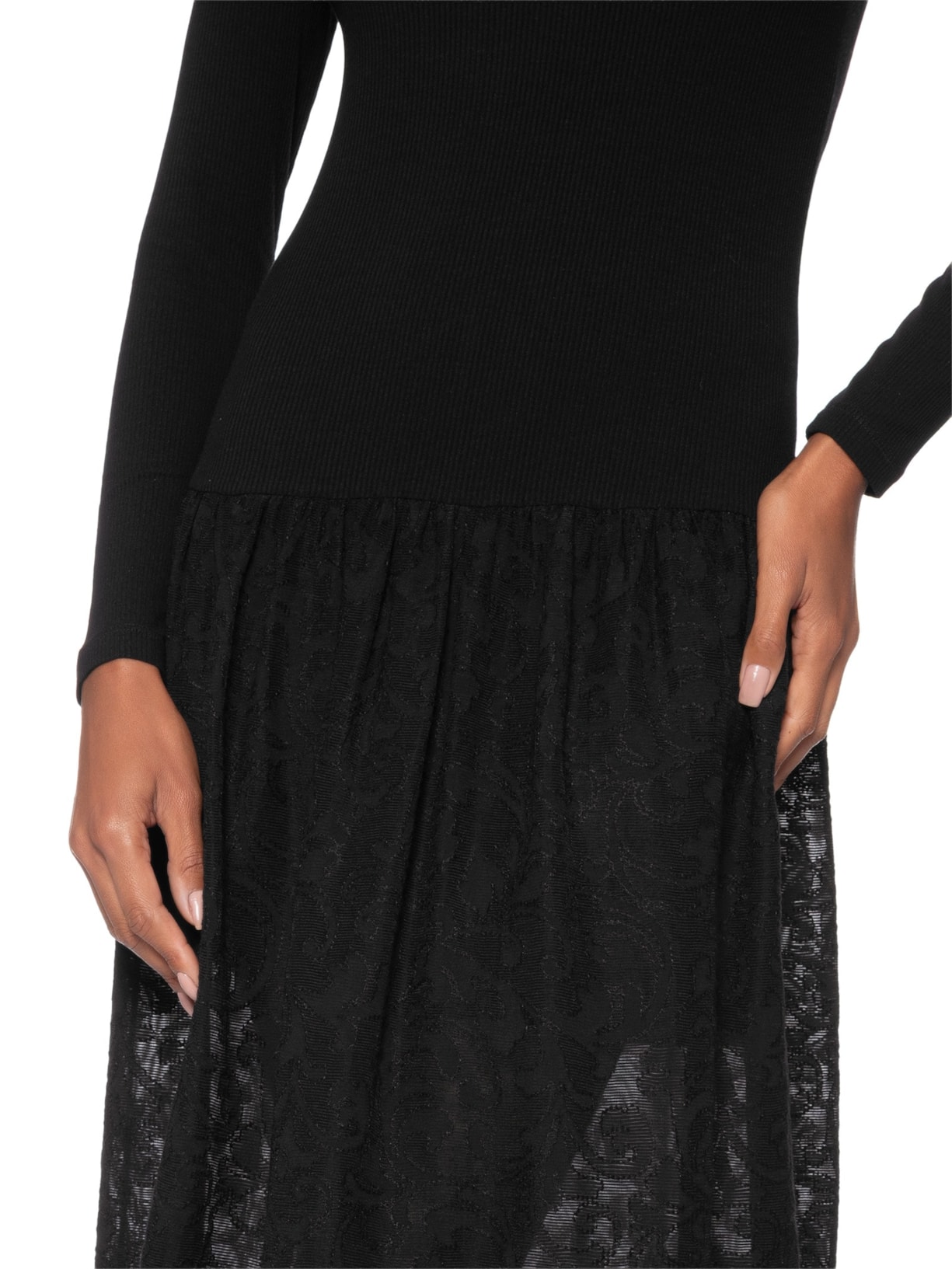 Vestido Elis V27 Preto Mixed