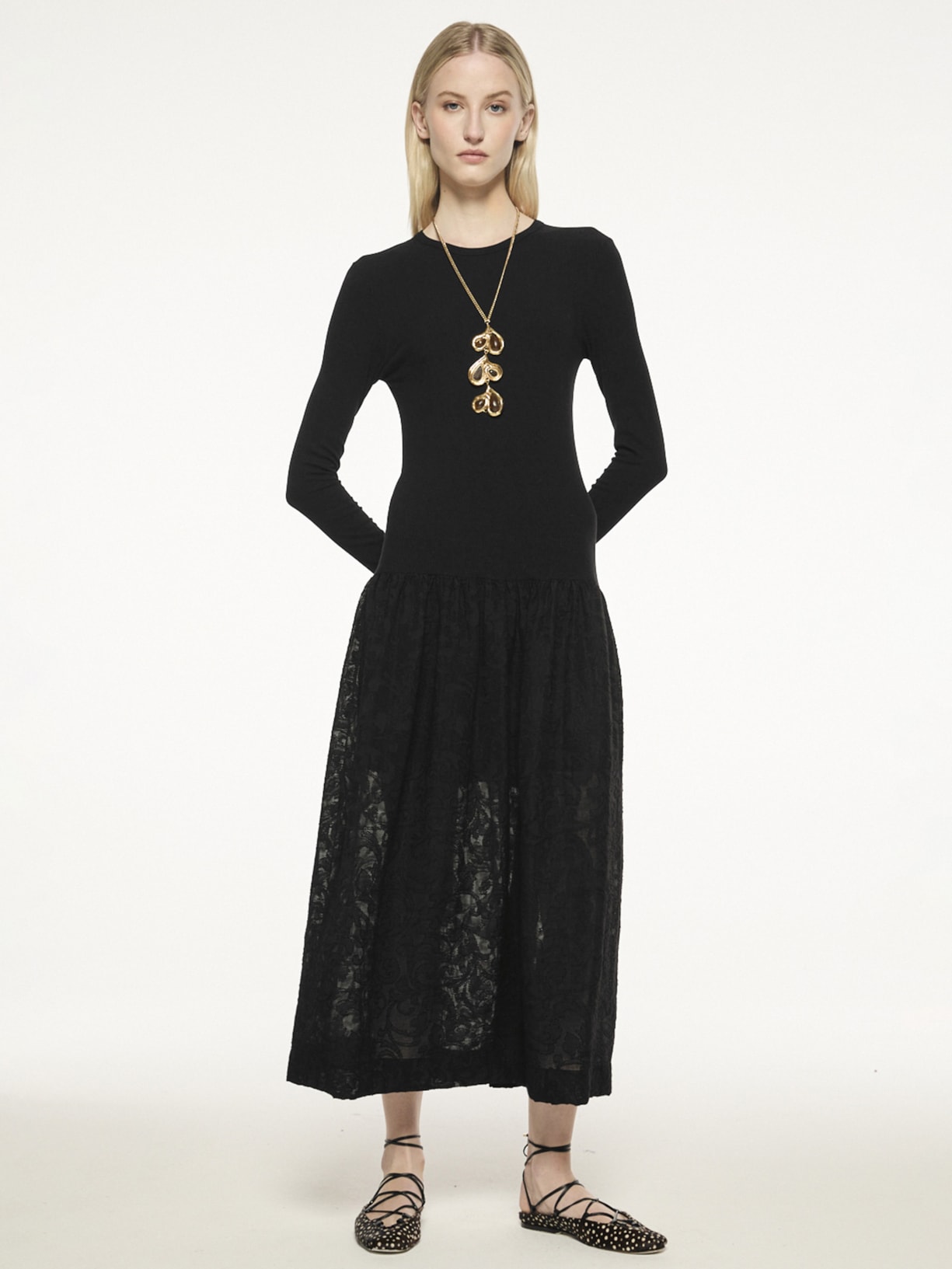 Vestido Elis V27 Preto Mixed