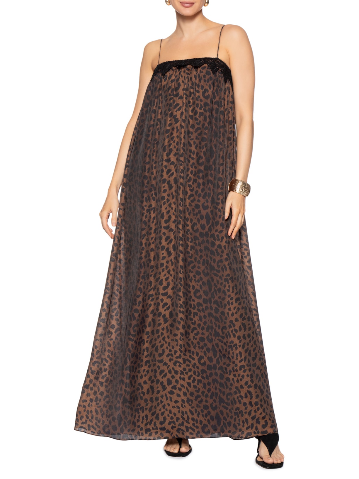 Vestido Elisa Marrom Iorane + Silvia Braz