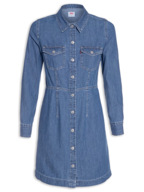 Vestido Ellie Denim Dress - Azul