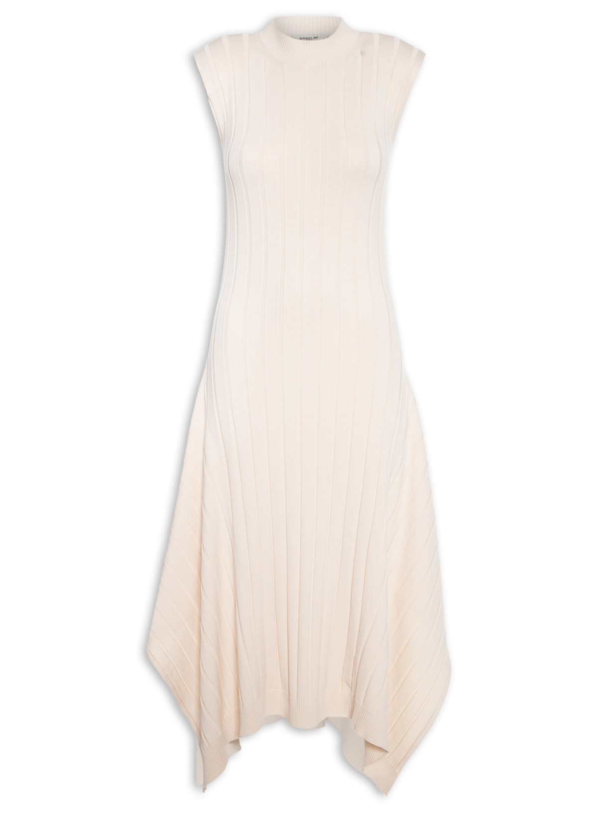 Vestido Em Pontas - Bege