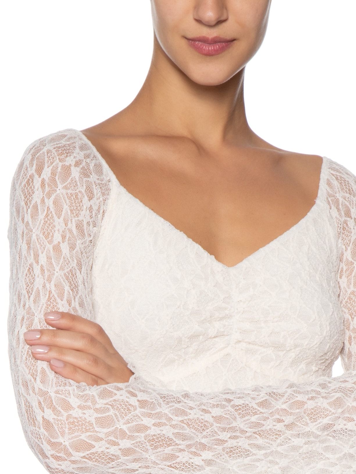 Vestido Em Renda Off White Market 33