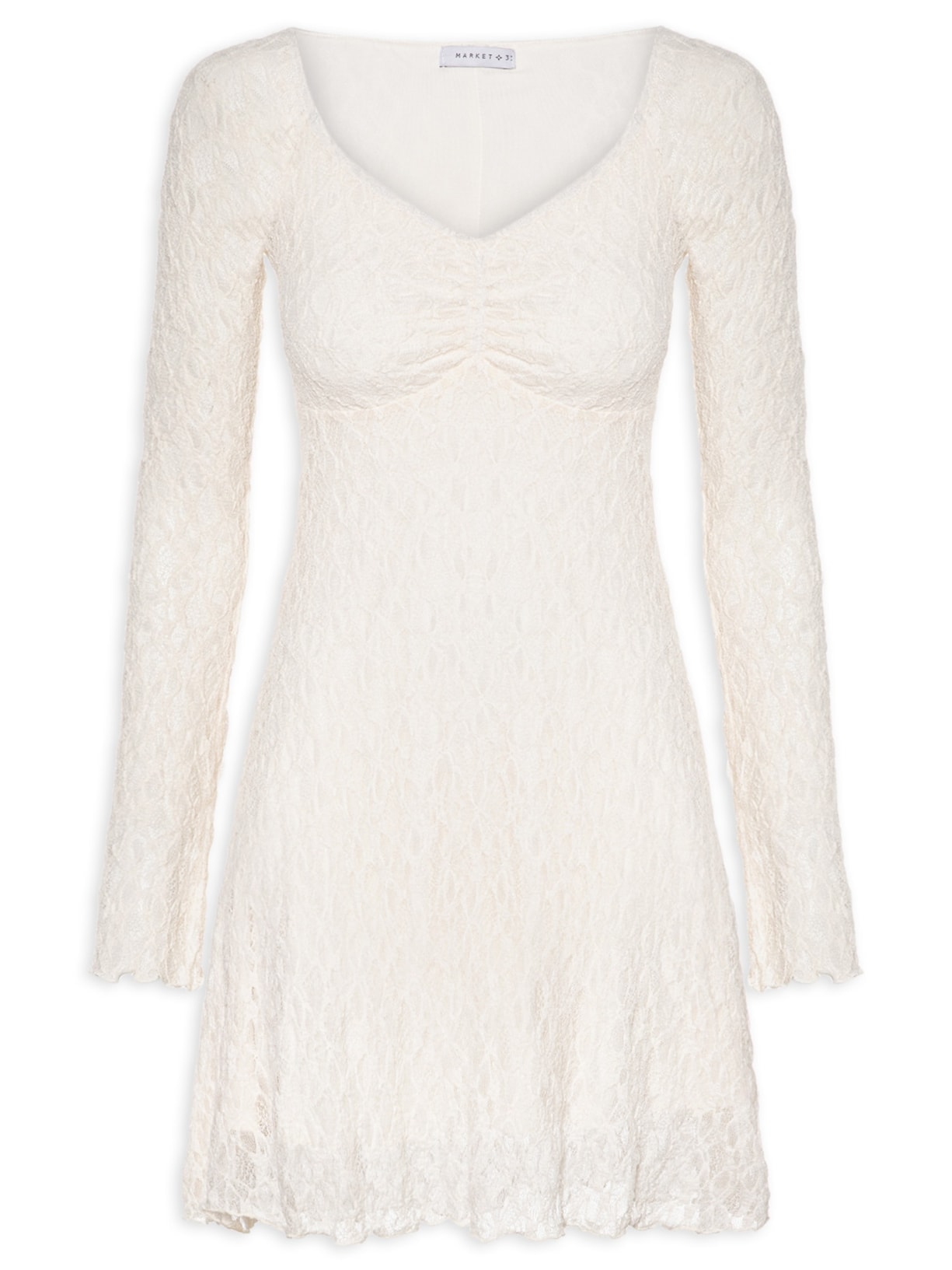 Vestido Em Renda Off White Market 33
