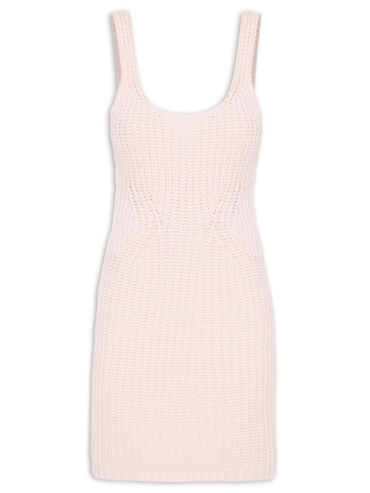 Vestido Em Tricot - Rosa