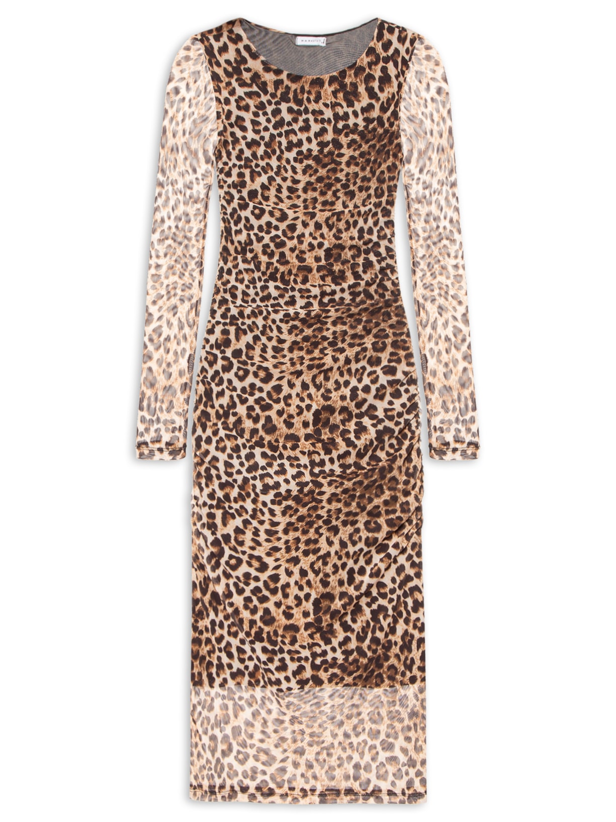 Vestido Em Tule - Animal Print