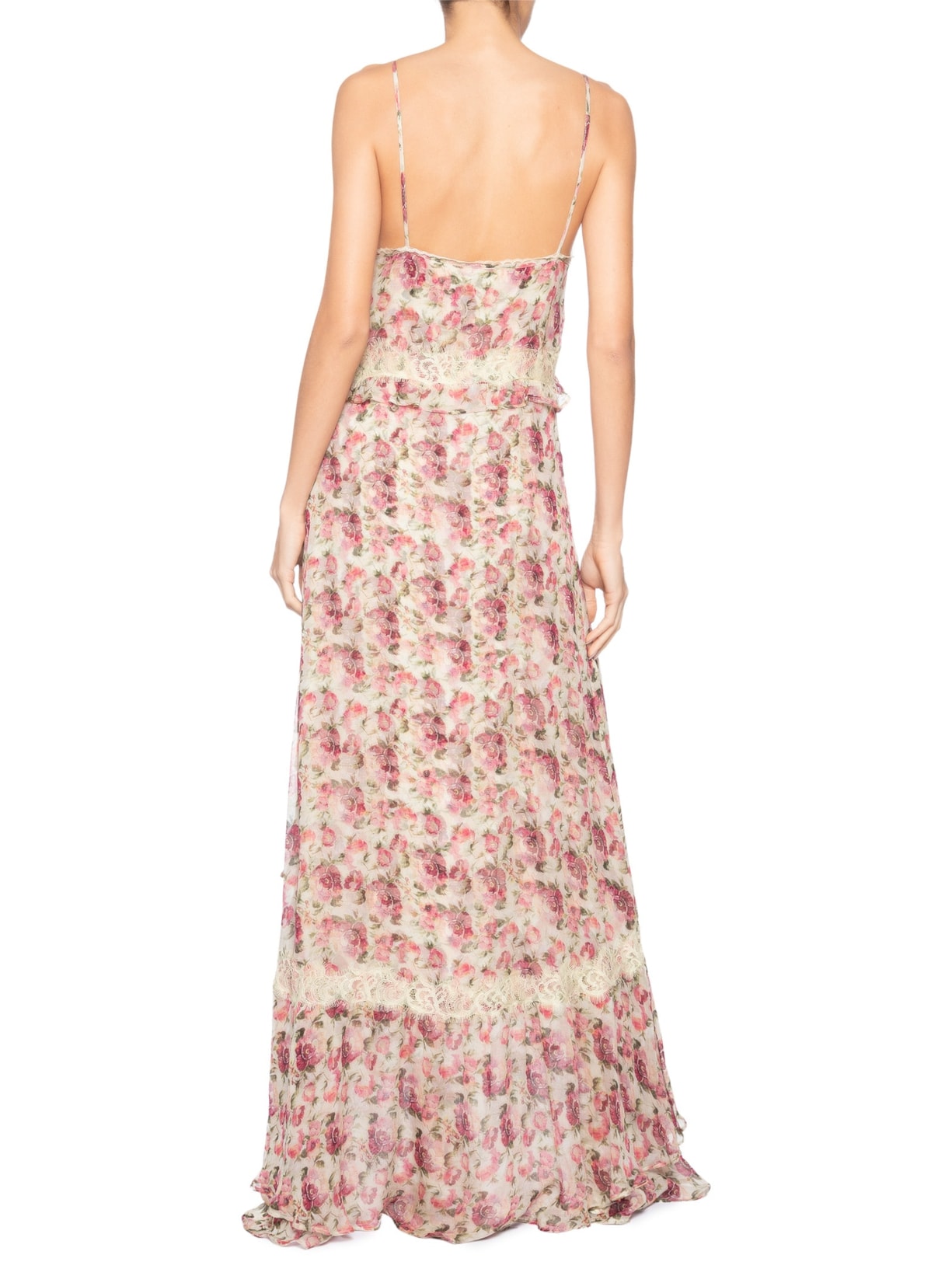 Vestido English Roses I26 Rosa Mixed