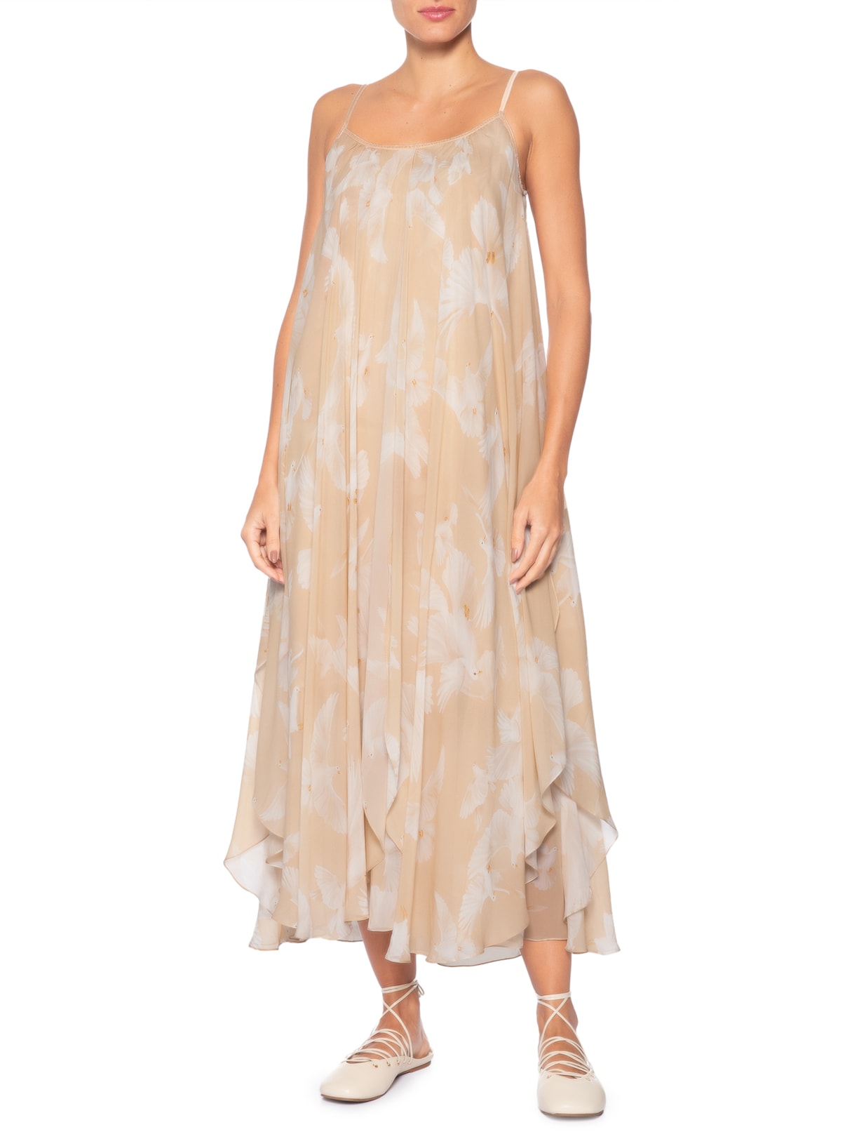 Vestido Espírito Santo I26 Bege Mixed