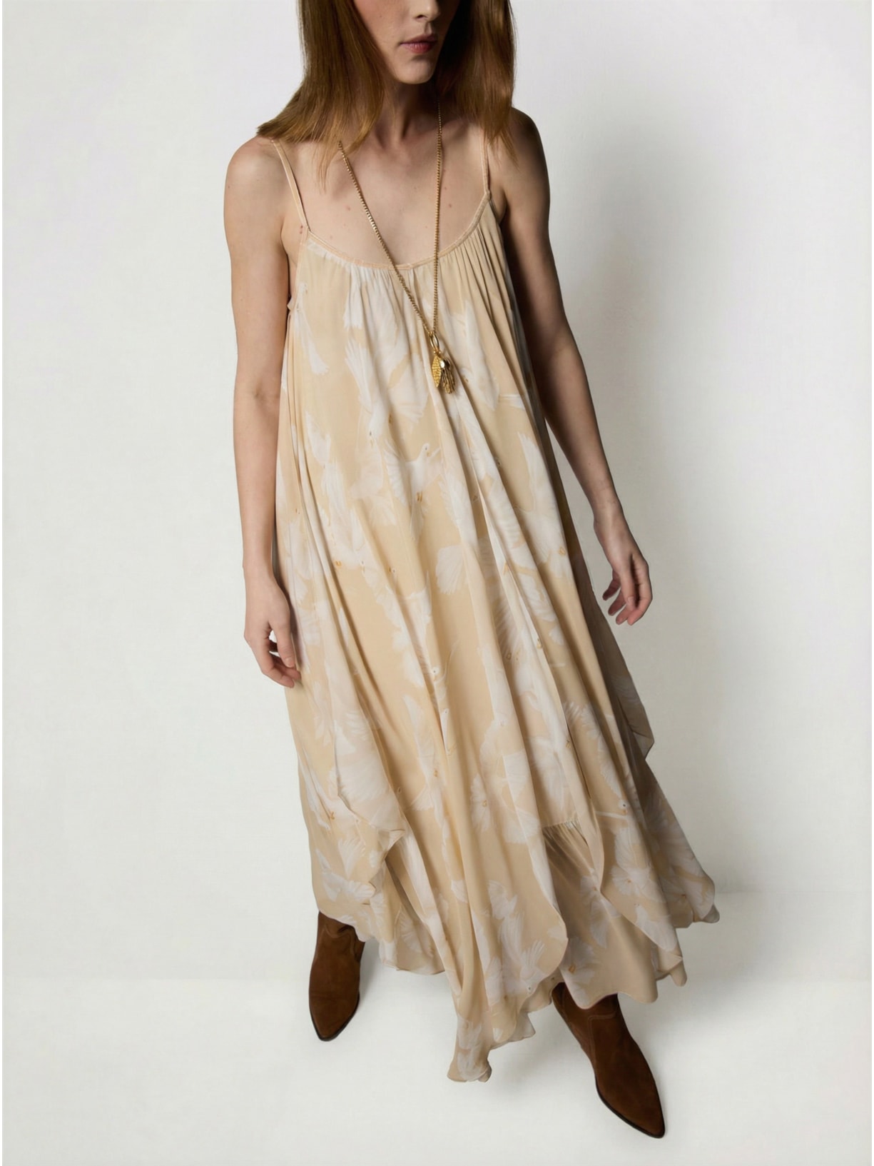 Vestido Espírito Santo I26 Bege Mixed