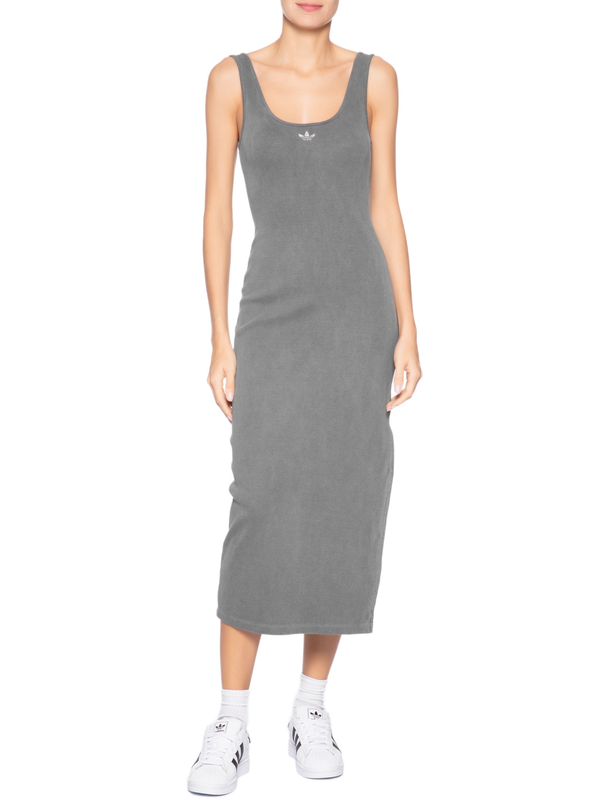 Vestido Essentials Rib Preto Adidas Originals