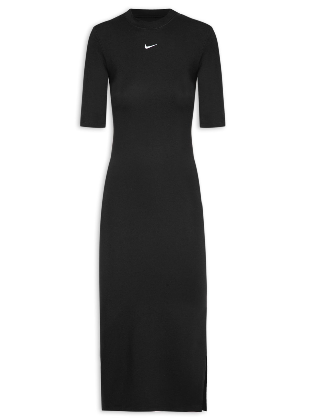 Vestido Essntl Midi Dress - Preto
