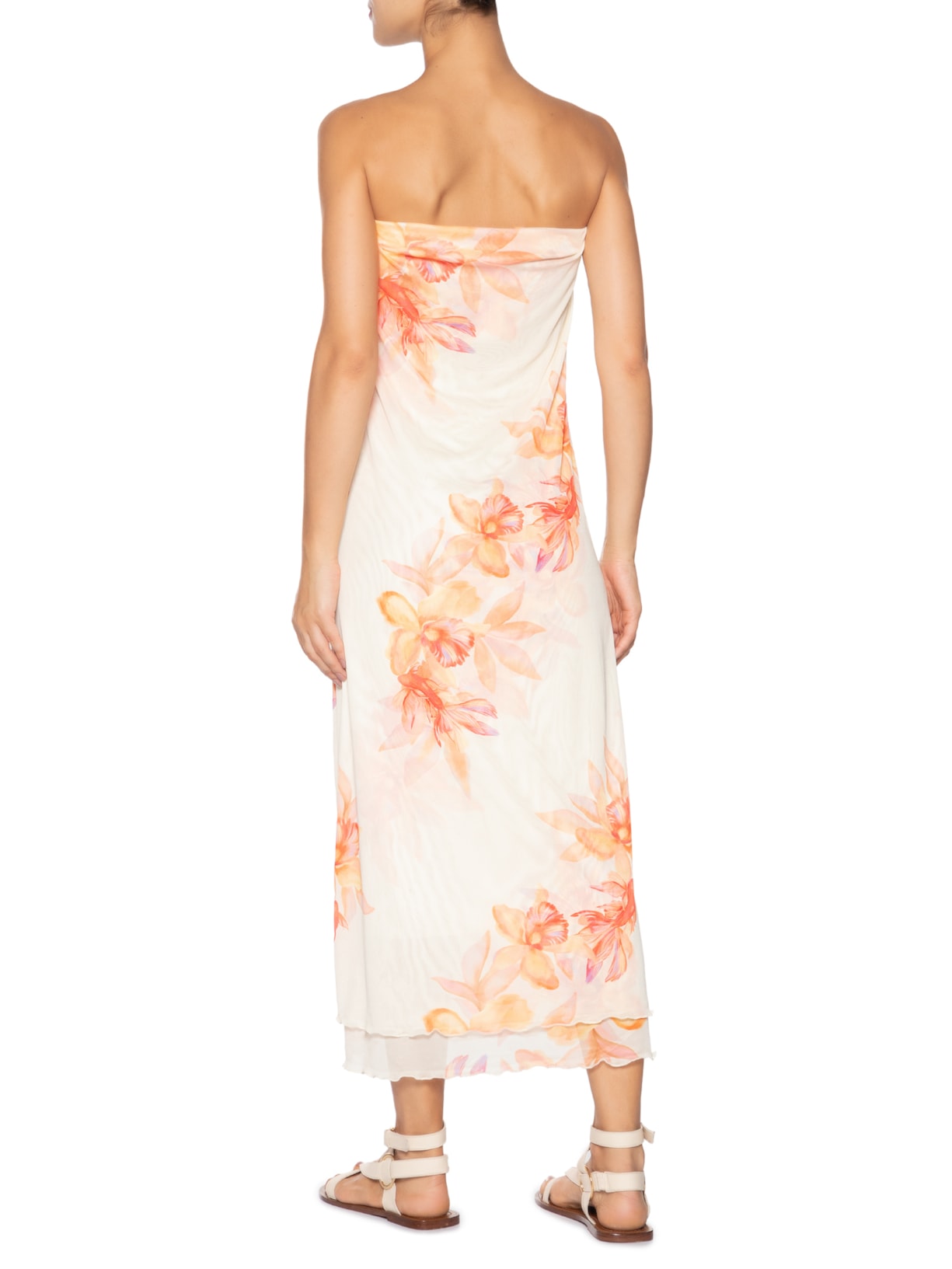 Vestido Estampa Beta Alça Removível Rosa Dress To