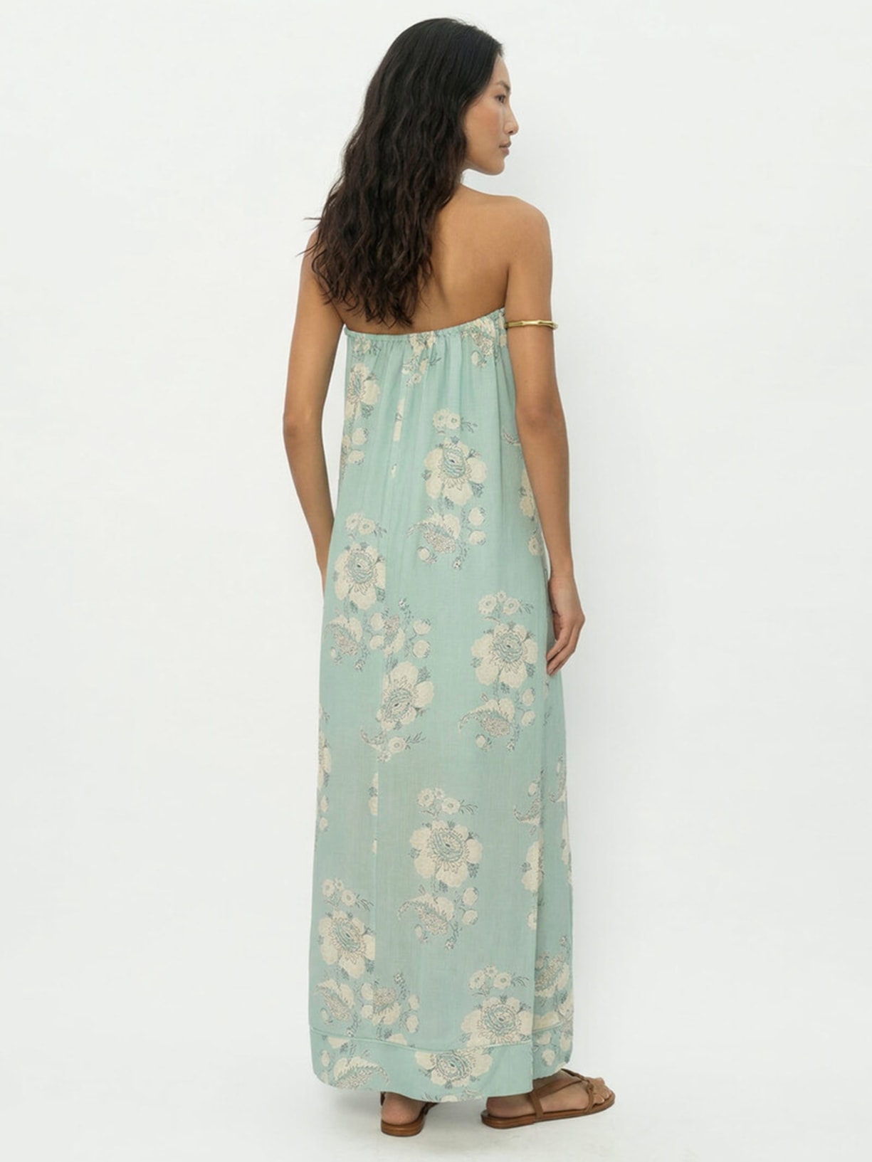 Vestido Estampa Fleur B Azul Maria Filó