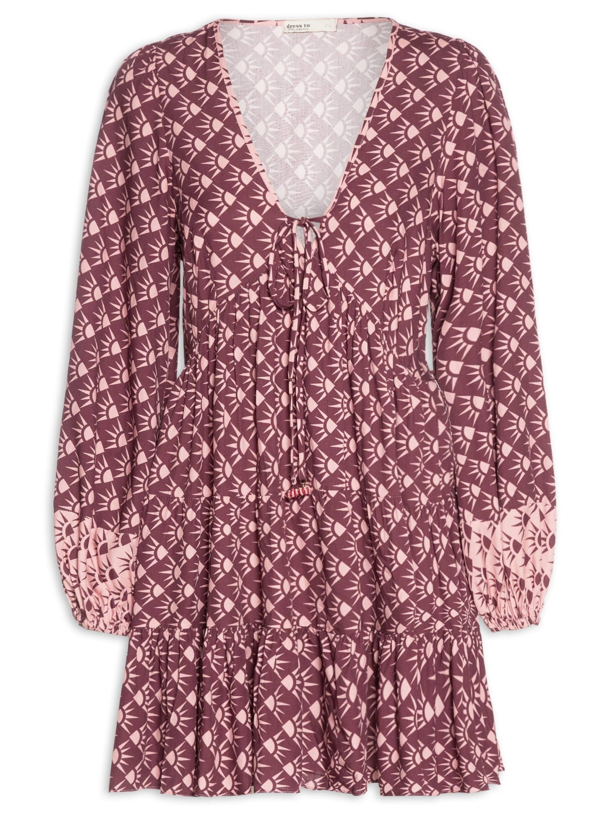 Vestido Estampa Floriluz Mix Rosa Dress To