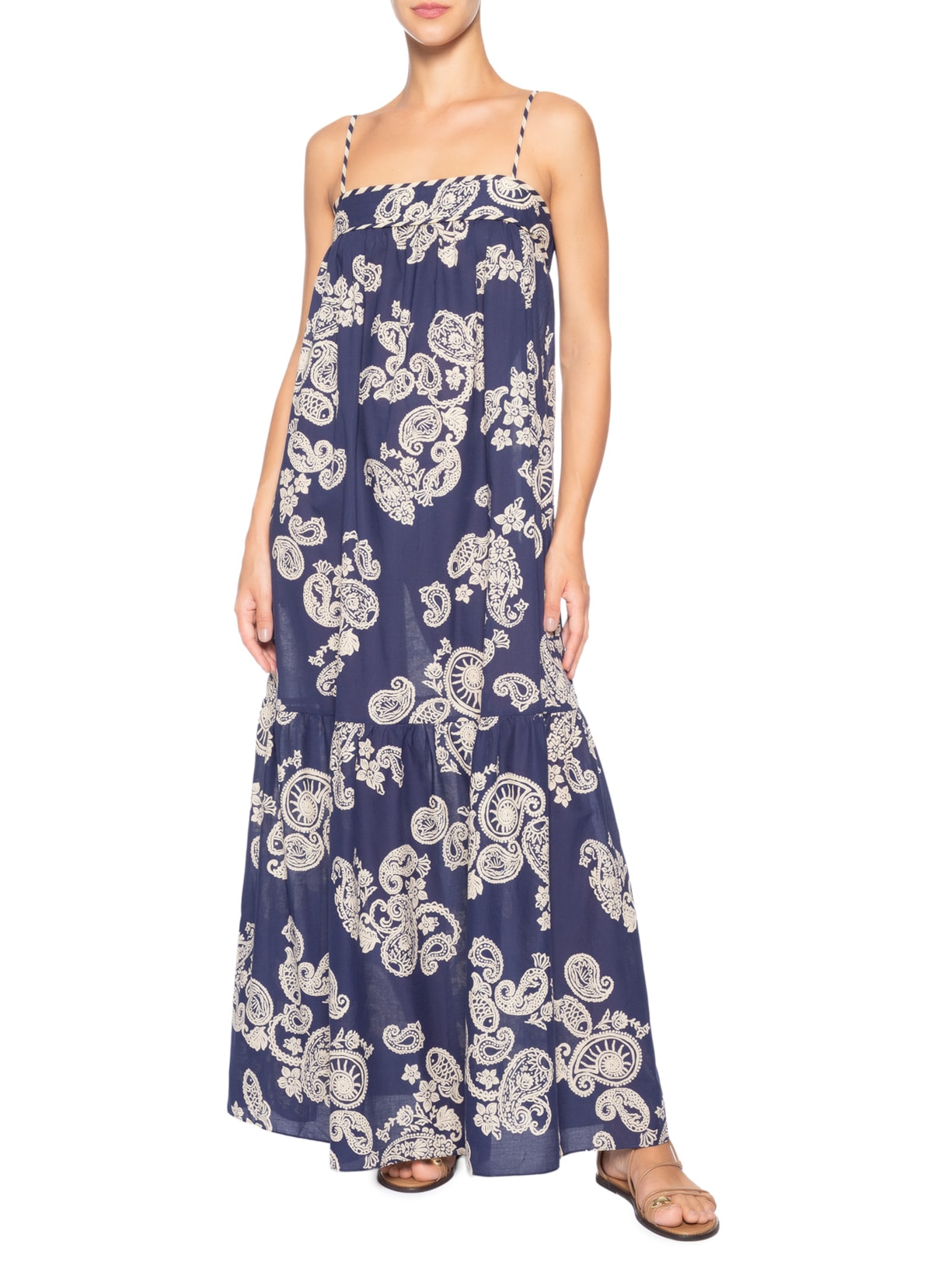 Vestido Estampa Marinha Mix – Azul Dress To