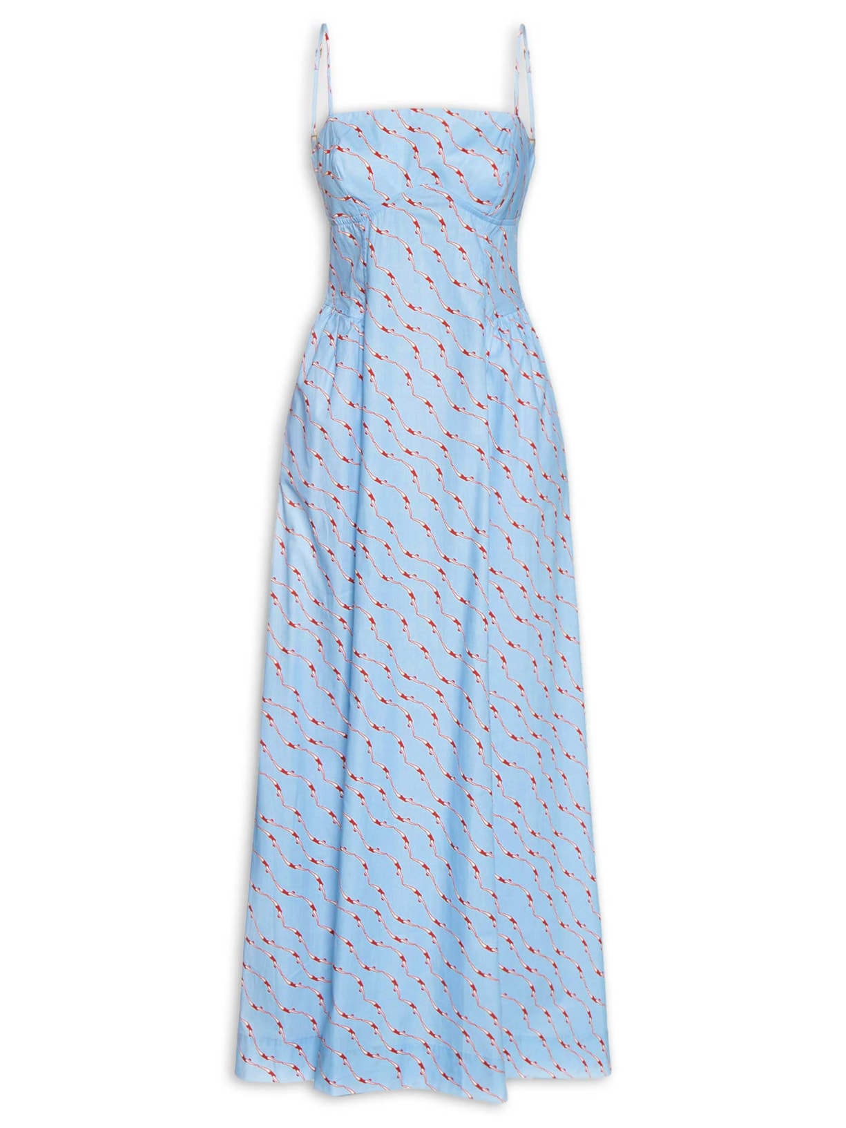 Vestido Estampa Nadadoras Azul Dress To