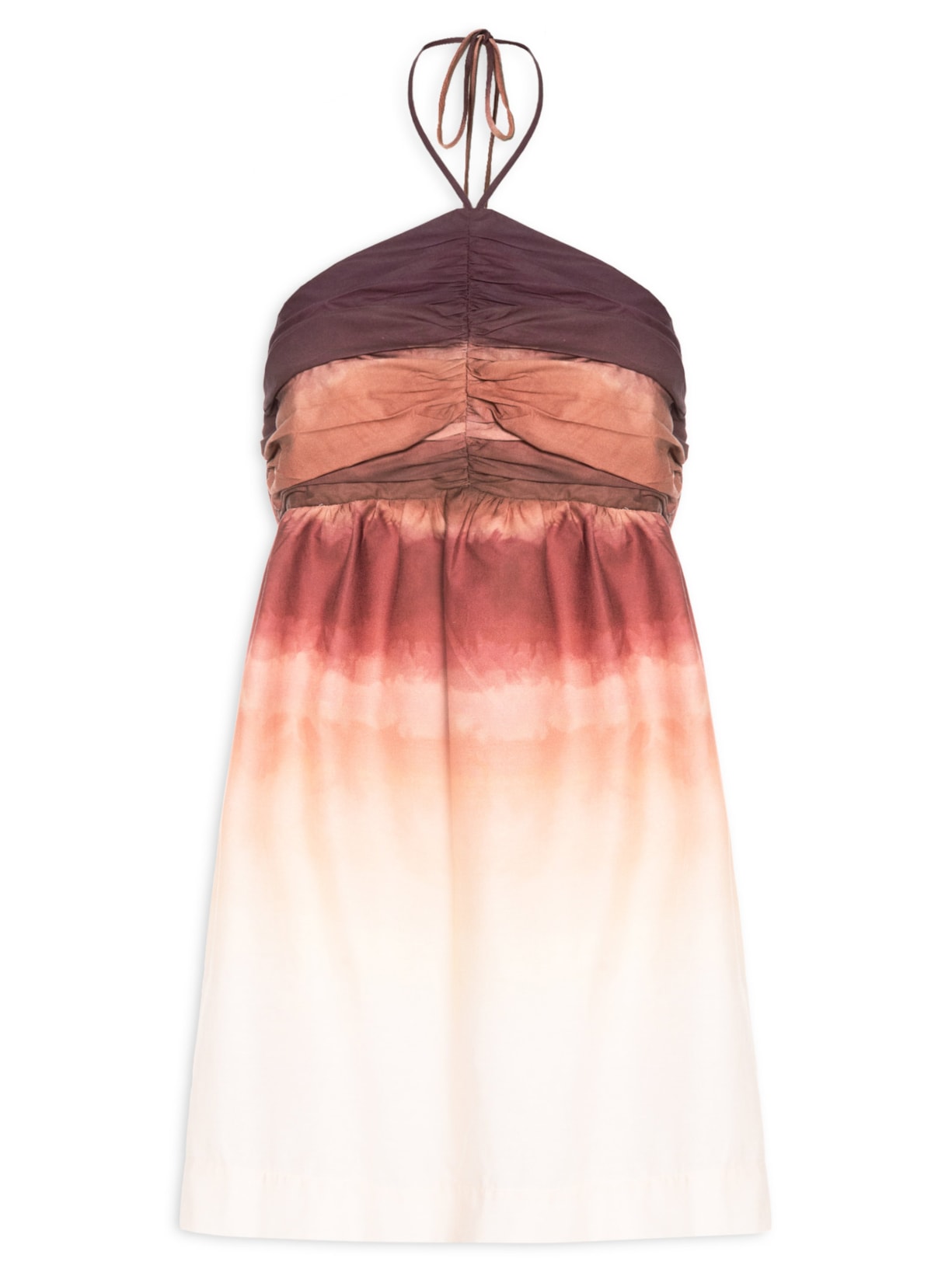 Vestido Estampa Nascente - Vermelho