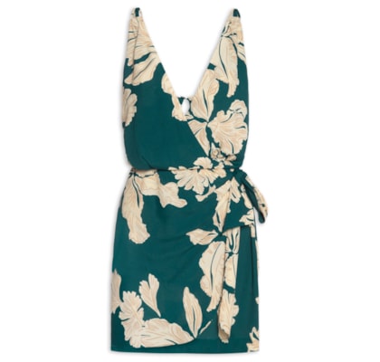 Vestido Estampa Pétala - Verde