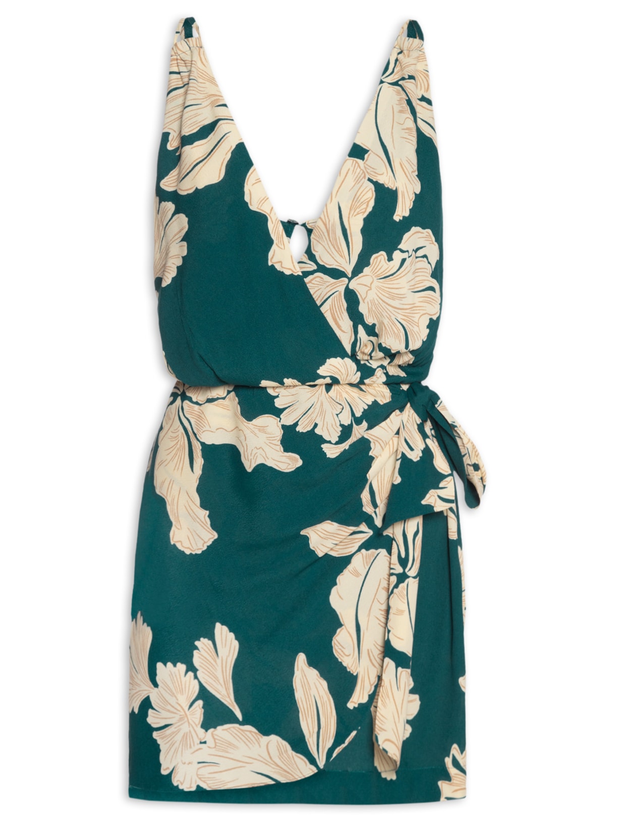 Vestido Estampa Pétala - Verde