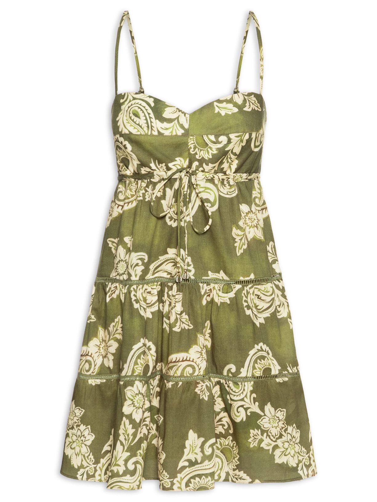 Vestido Estampa Rota do Sol Verde Dress To