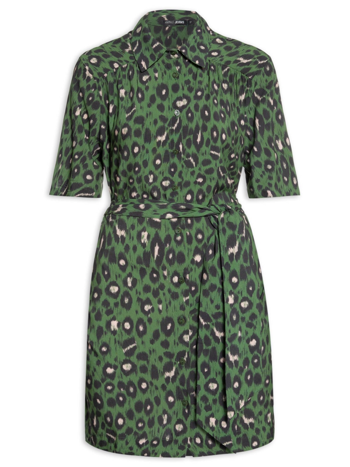 Vestido Estampado Onça Ikat Kale - Animal Print