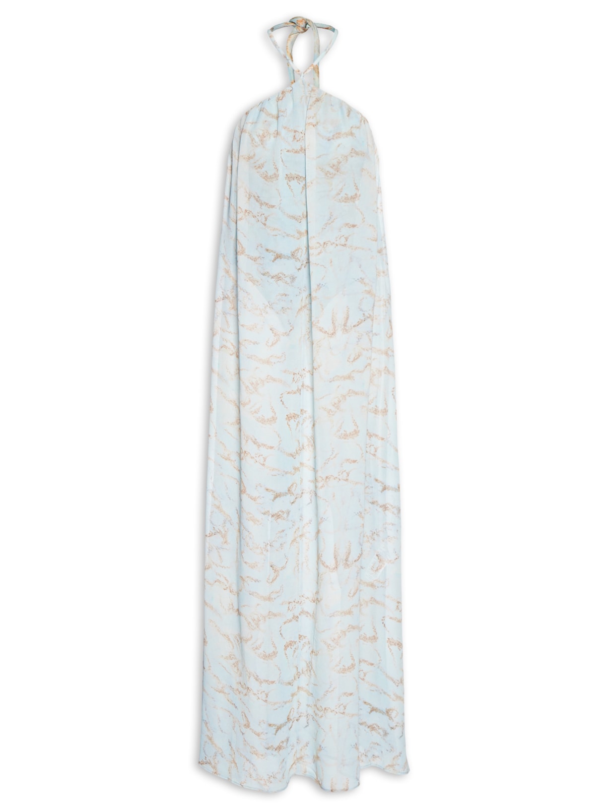 Vestido Estampado – Azul