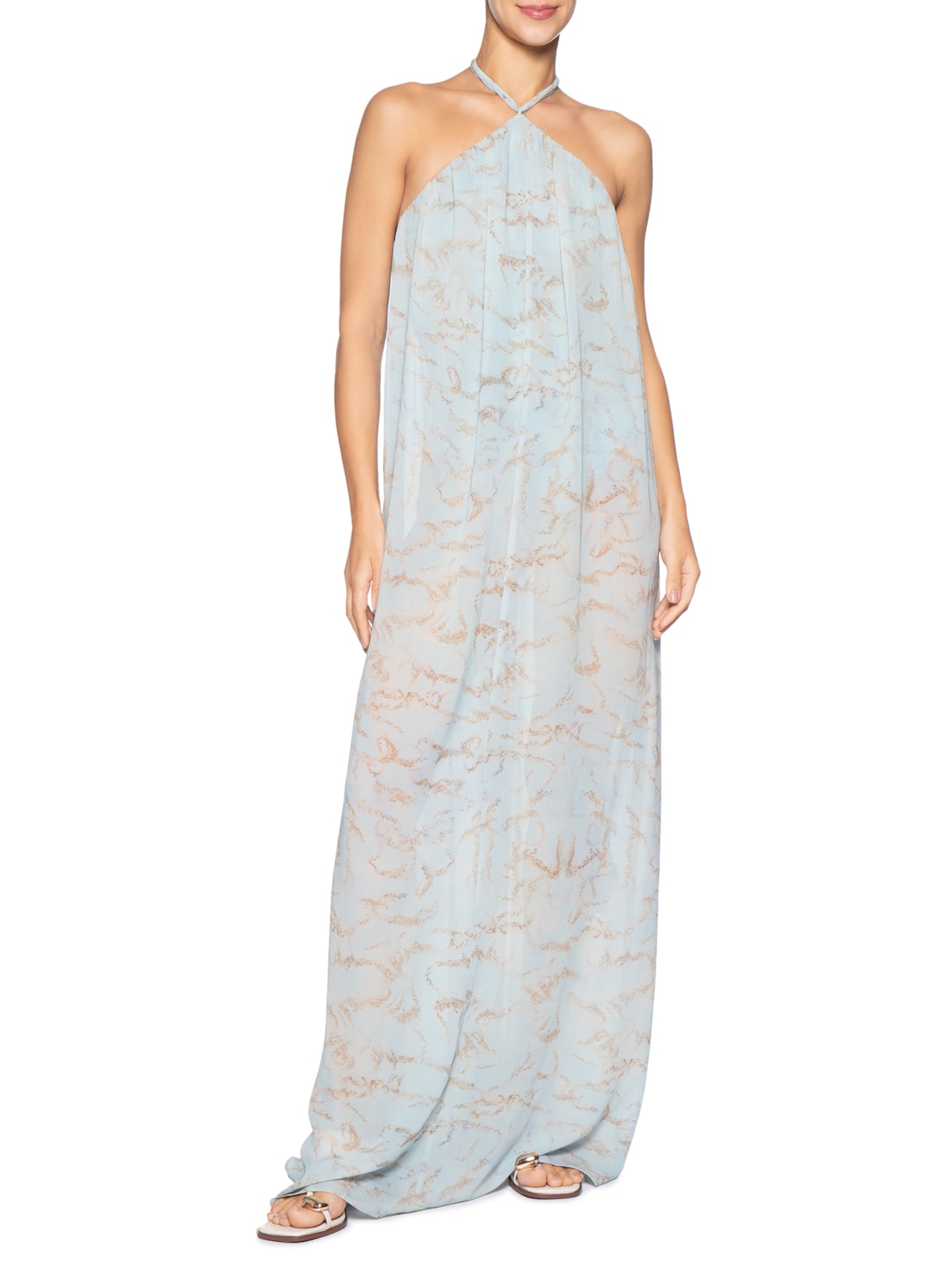 Vestido Estampado – Azul Cia Marítima