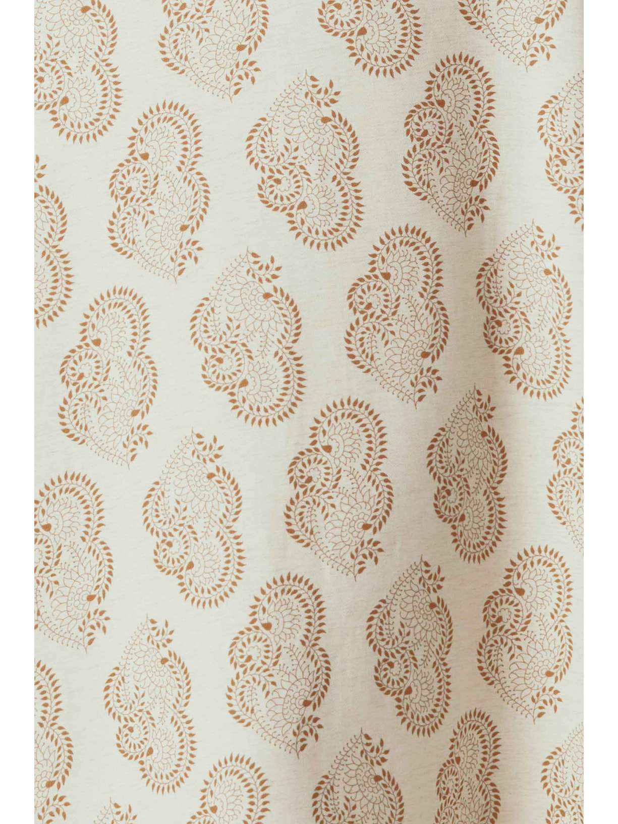 Vestido Evasê Midi Estampado Linho Lakshmi Yogini