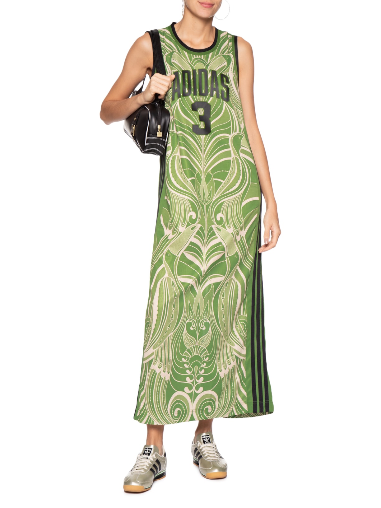 Vestido Farm Prm Verde Adidas + Farm