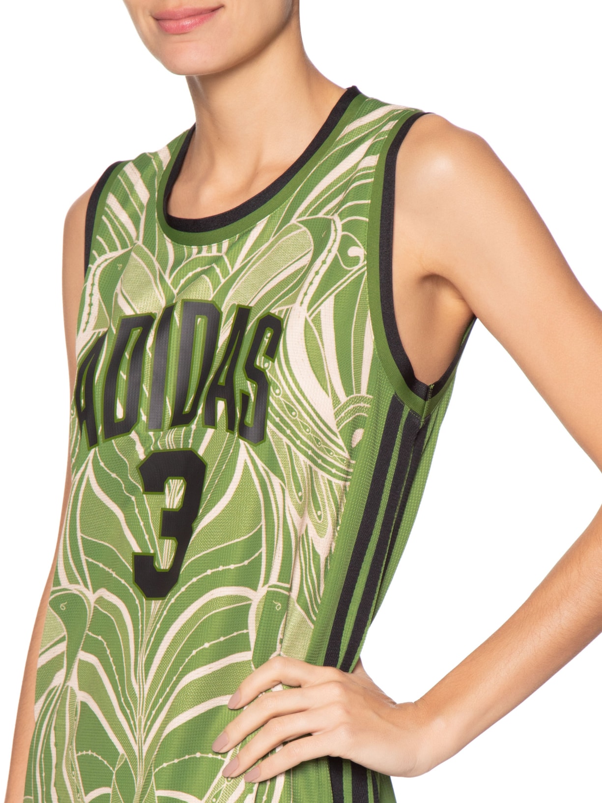 Vestido Farm Prm Verde Adidas + Farm