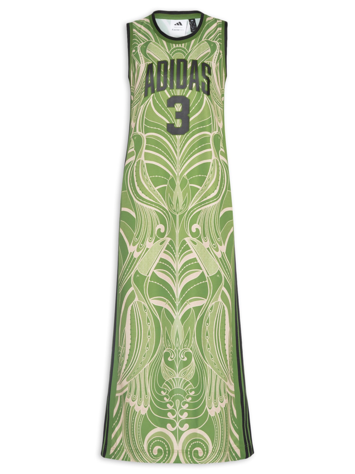 Vestido Farm Prm Verde Adidas + Farm