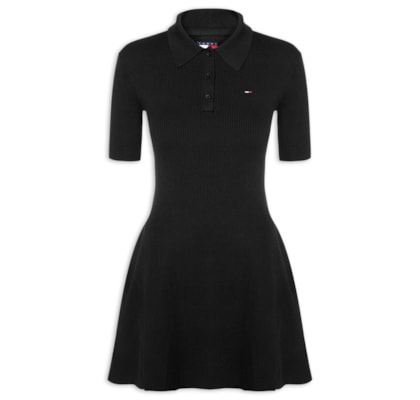 Vestido F&F Sweater Polo - Preto